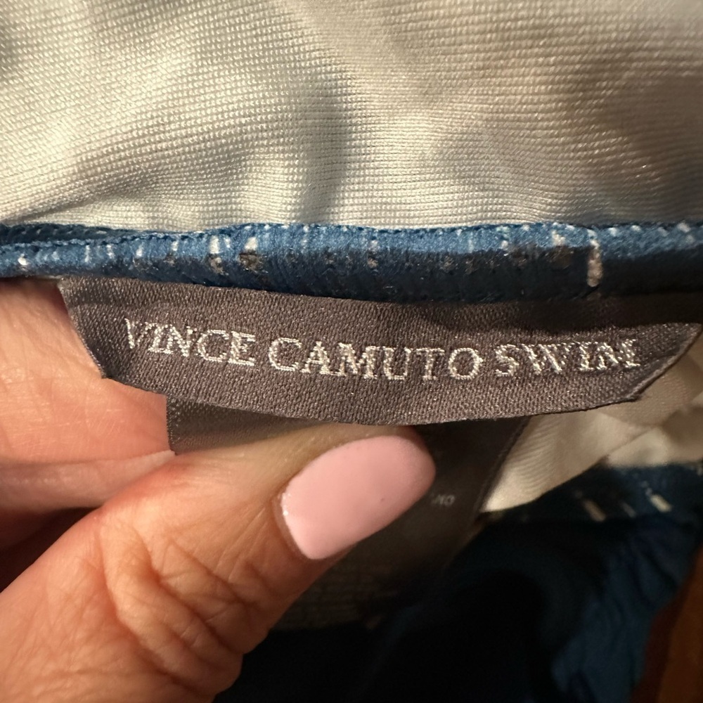 Vince Camuto Square Neck Bikini Top High Waist Bottom L - Picture 6 of 8